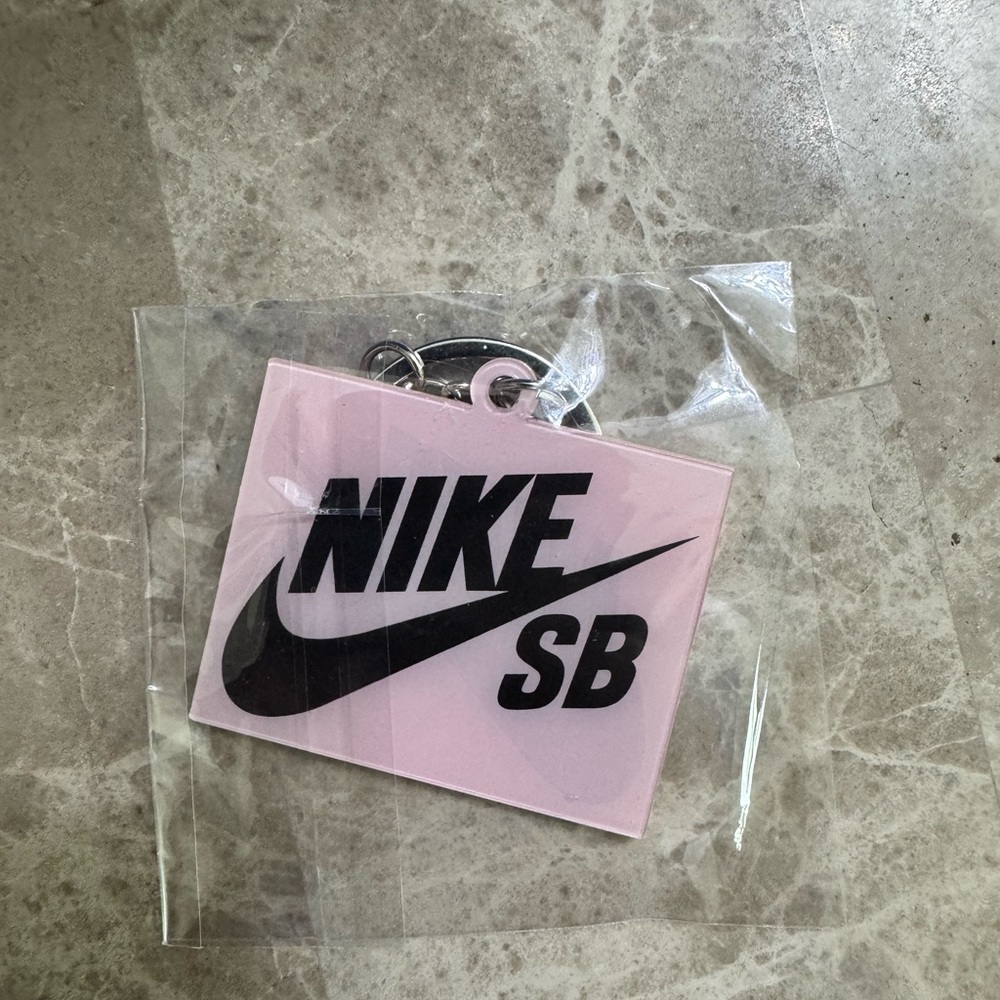 Nike SB Pink Logo Keychain